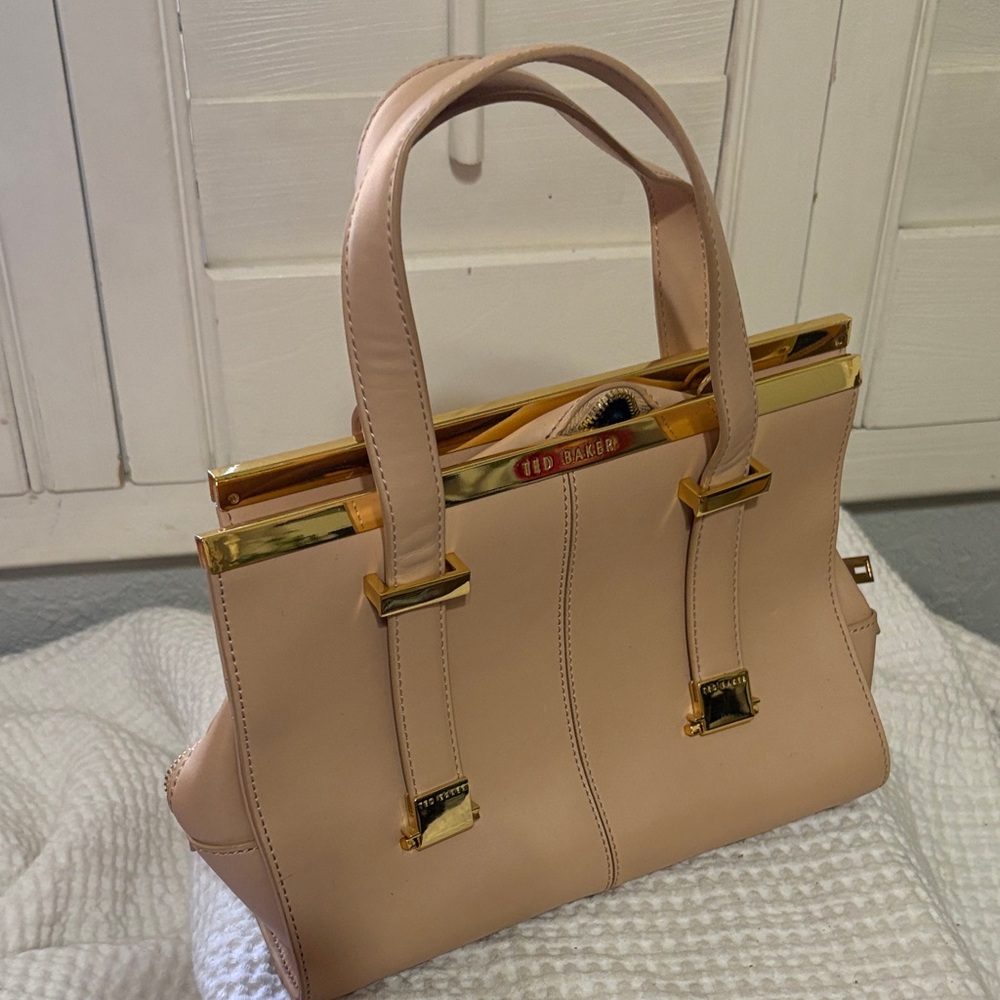Ted Baker Blush Satchel with Gold Details